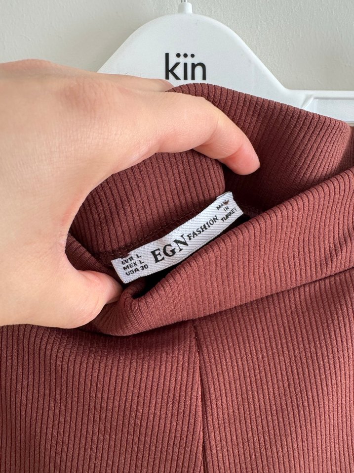 İspanyol paça fitilli tayt pantolon - Görsel 3