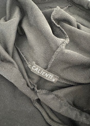 Siyah Çizgili Kapüşonlu Kadın Sweatshirt - Görsel 4