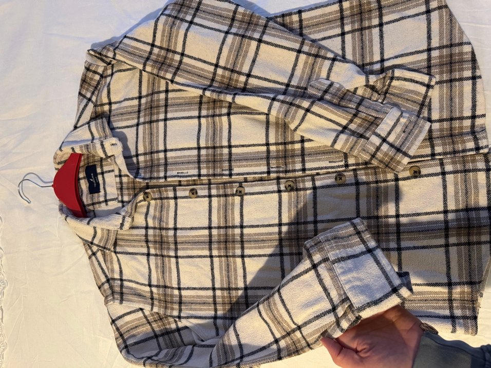 Bej Ekose Erkek Gömlek - Görsel 3