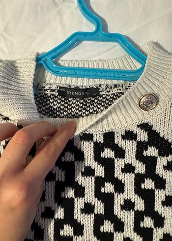 Kadın Örgü Uzun Kollu Salaş Kazak - Görsel 3