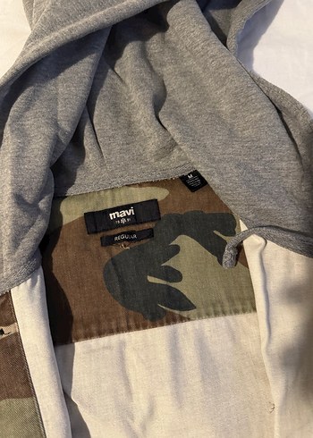 Kamuflaj Kapüşonlu Erkek Ceket - Görsel 3