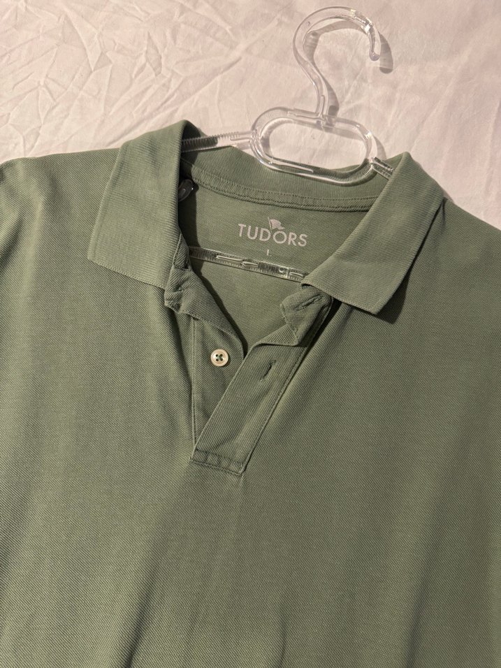 Erkek Haki Kısa Kollu Polo Tişört - Görsel 2