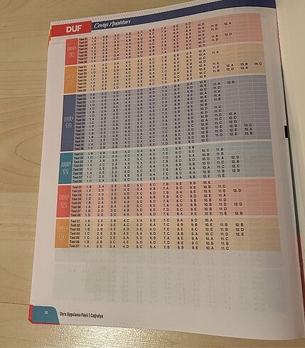  Beden Renk Bes yayınları ayt coğrafya duf soru test