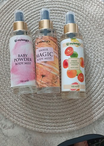 Mybinary 3'lü Kadın Vücut Spreyi Seti 150 ml