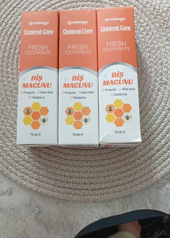 Diğer Mybinary Optimal Care Propolis Diş Macunu 75 ml