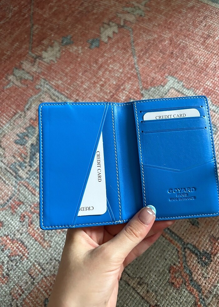 Mavi goyard cüzdan - Görsel 4
