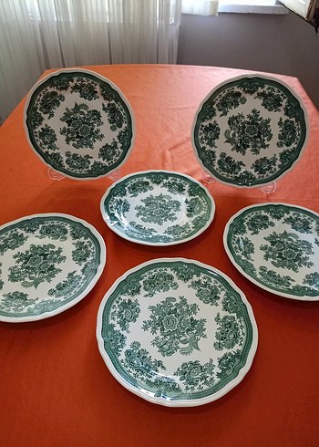Villeroy Boch fasan yeşil pasta tabağı