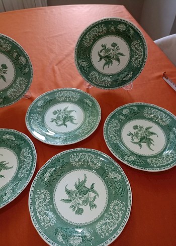 Diğer spode camilla yeşil pasta tabağı