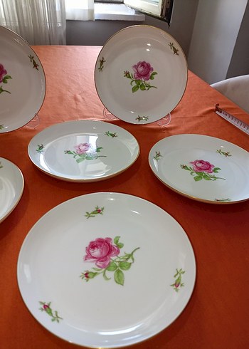 Beden pembe Renk furstenberg tatlı pasta tabağı