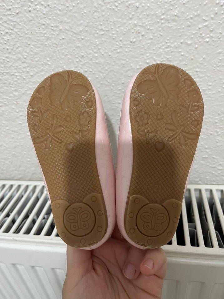 Kız Çocukları için Pembe Tokalı Babet - Görsel 4