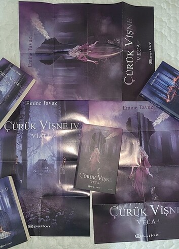 Beden Renk Çürük vişne - Emine Tavuz (4 kitap, 3 poster)
