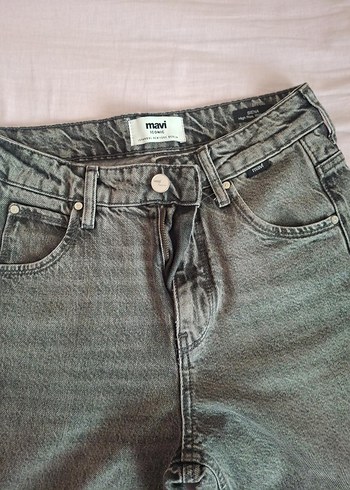 Mavi Jeans Mavi Yuksek Bel Koyu Gri Denim Jean