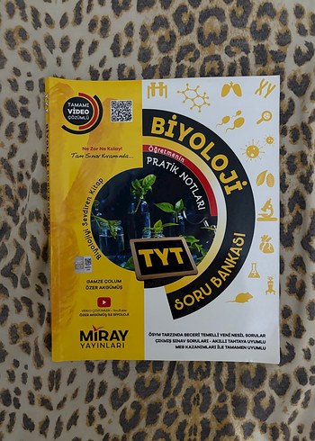 TYT Biyoloji Pratik Notları Soru Bankası Miray Yayınları