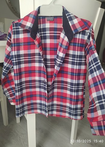 5 yaşErkek Çocuk Ekose Uzun Kollu Gömlek - Görsel 3