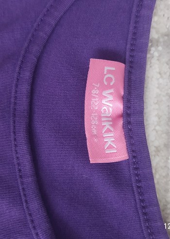 Mor Kolsuz Kız Çocuk Elbise - Görsel 2