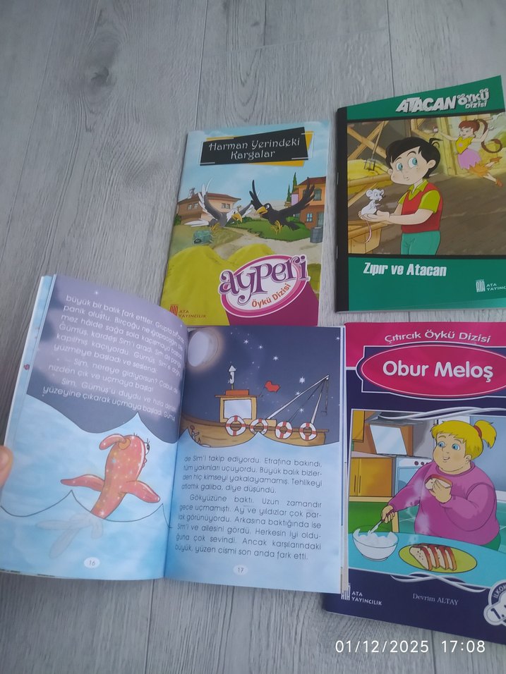 Çocuk Kitapları: Obur Melos, Uçan Balıklar, Zipir ve Atacan - Görsel 4