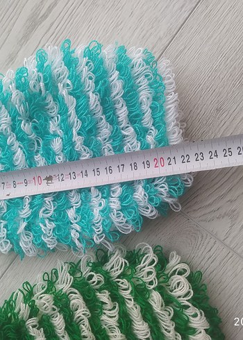 Renkli Yeşil Banyo lifleri - Görsel 11