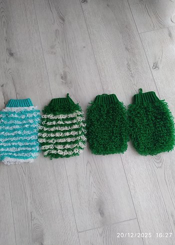 Renkli Yeşil Banyo lifleri - Görsel 6