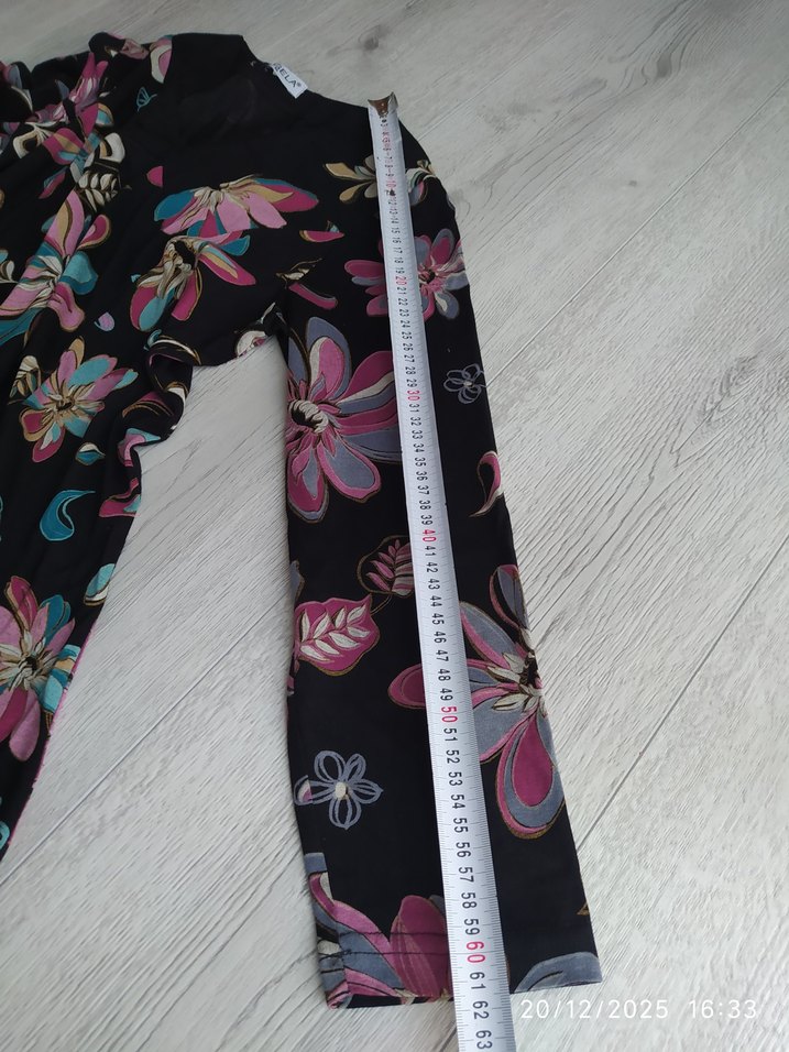 m beden Çiçek Desenli Uzun Bohem Elbise - Görsel 5