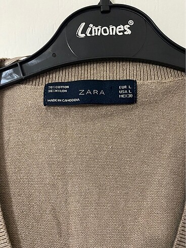 38 Beden camel Renk Zara triko bluz kazak