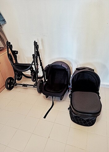 0 - 13 kg Beden siyah Renk Jusso travel sistem Bebek Arabası& puset