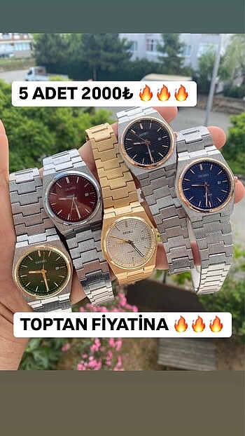 5 ADET SEİKO TAKVİMLİ ERKEK SAAT