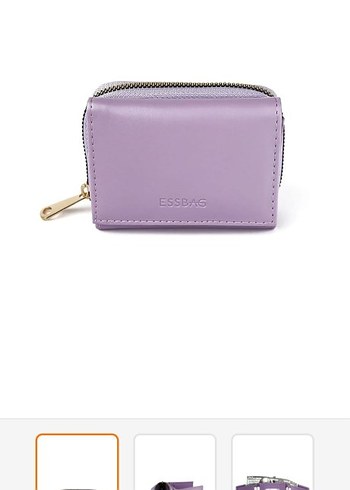 Hafif Yeşil Kadın Deri Fermuarlı Cüzdan - Görsel 2