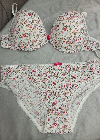 Desenli Mini Pembe Sütyen - Görsel 2