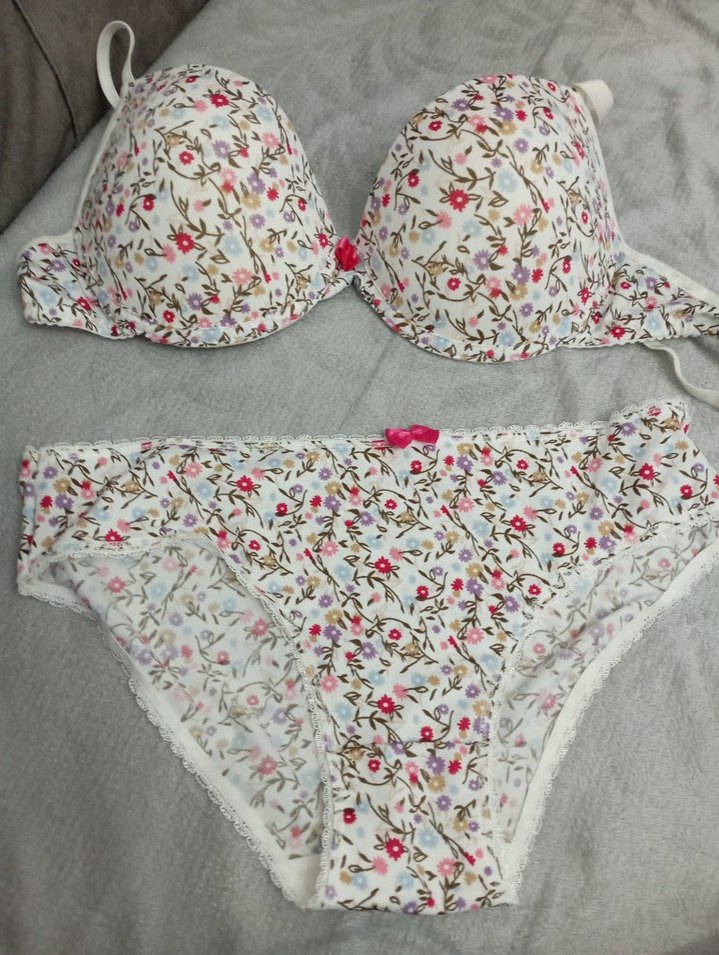 Desenli Mini Pembe Sütyen - Görsel 2