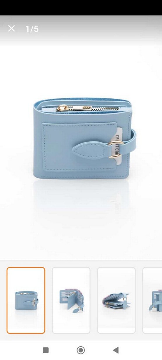 Mor Deri Kadın Cüzdanı Tokalı - Görsel 2