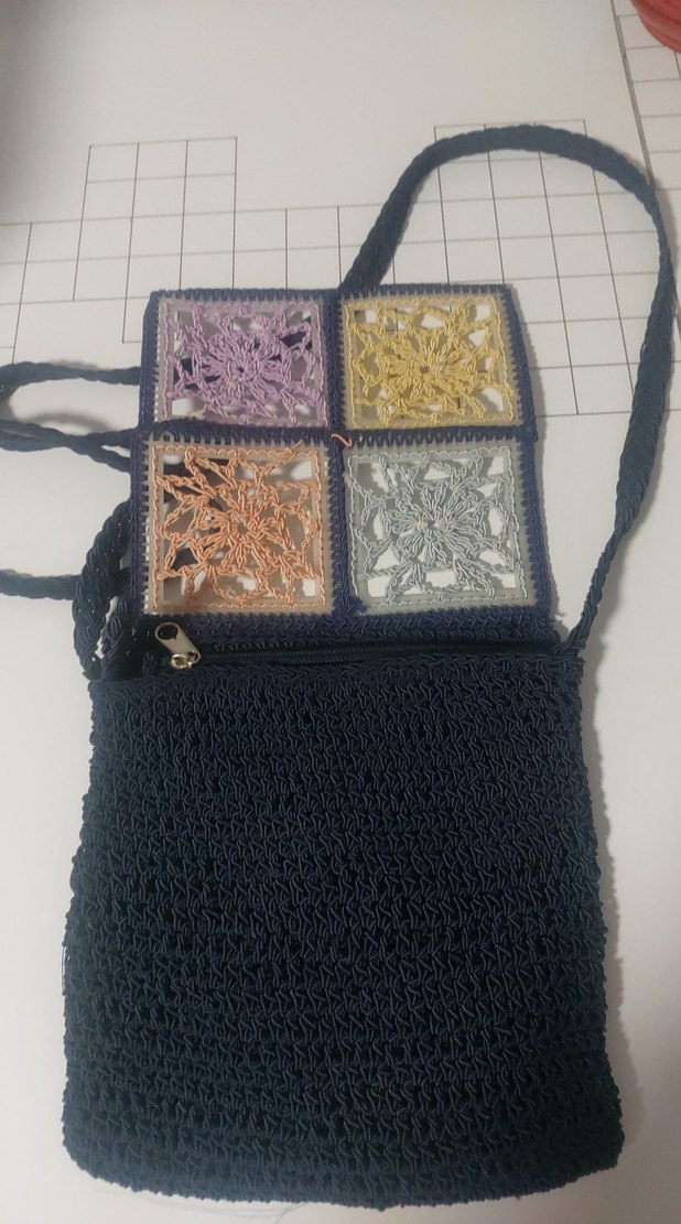 Dantel Detaylı Bohem Örgü Kadın Çanta - Görsel 2