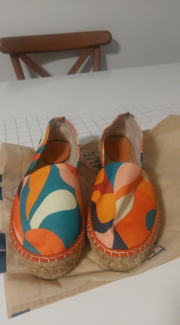 Renkli Bağlamalı Dolgu Topuklu Kadın Espadril - Görsel 3