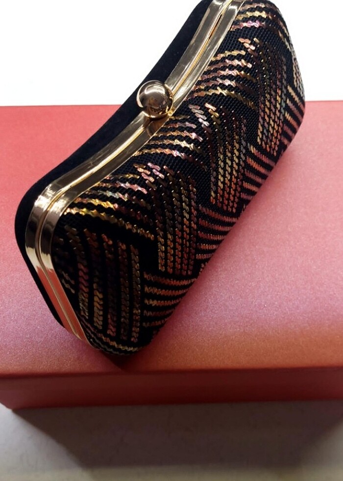 TEL KIRMA EL İŞÇİLİKLİ EL ÇANTASI - Görsel 3