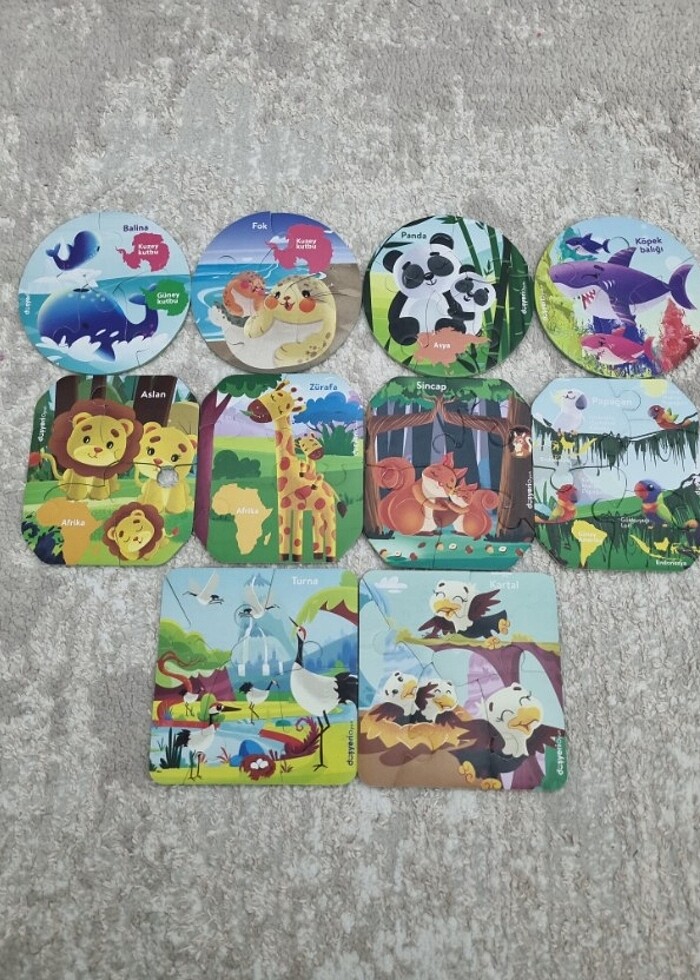 50 PARÇA YAPBOZ ÇİFT TARAFLI - Görsel 2