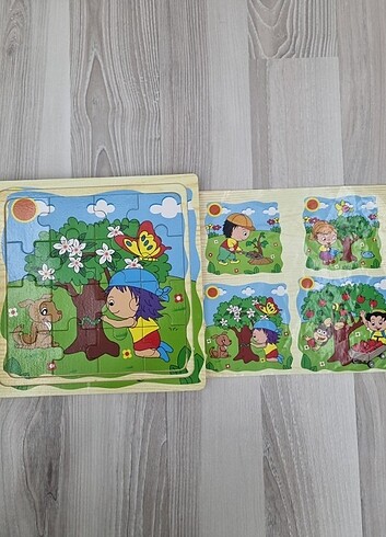 2 FARKLI AHŞAP PUZZLE - Görsel 5