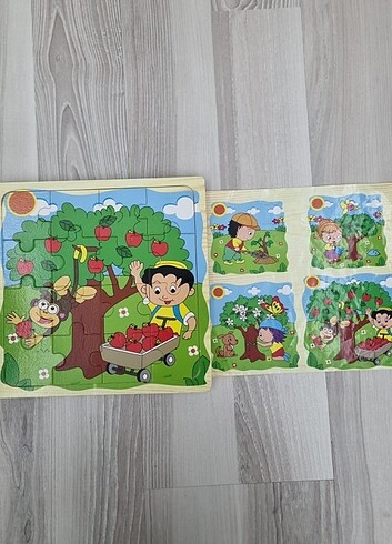2 FARKLI AHŞAP PUZZLE - Görsel 6