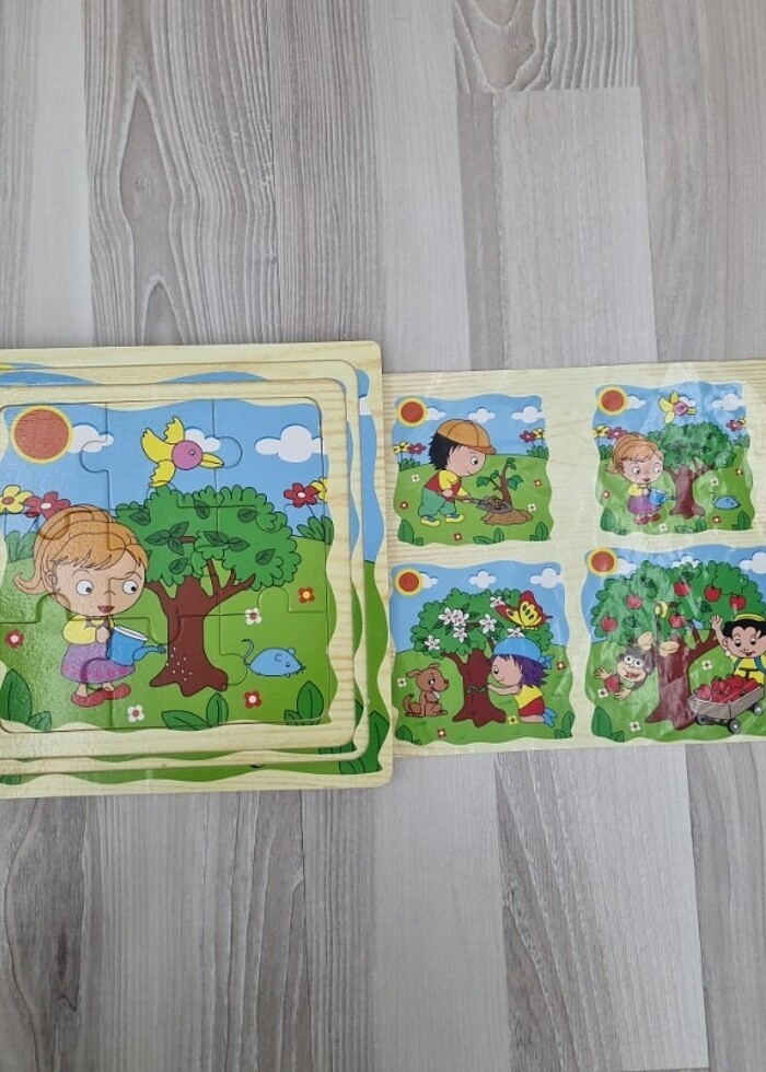 2 FARKLI AHŞAP PUZZLE - Görsel 4