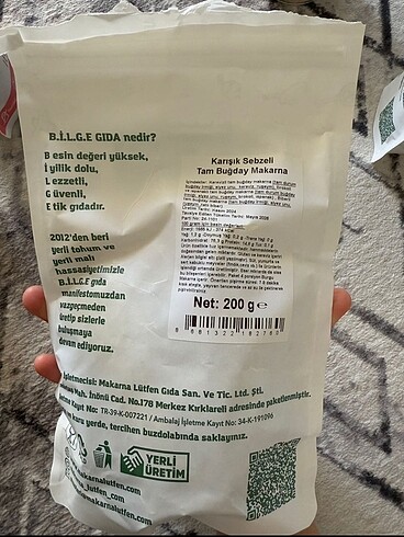 MAKARNALÜTFEN SEBZELİ TAM BUĞDAY MAKARNA - Görsel 2