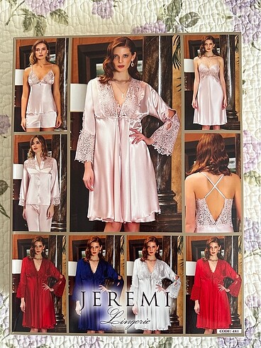 Saten Dantelli 6 lı Set