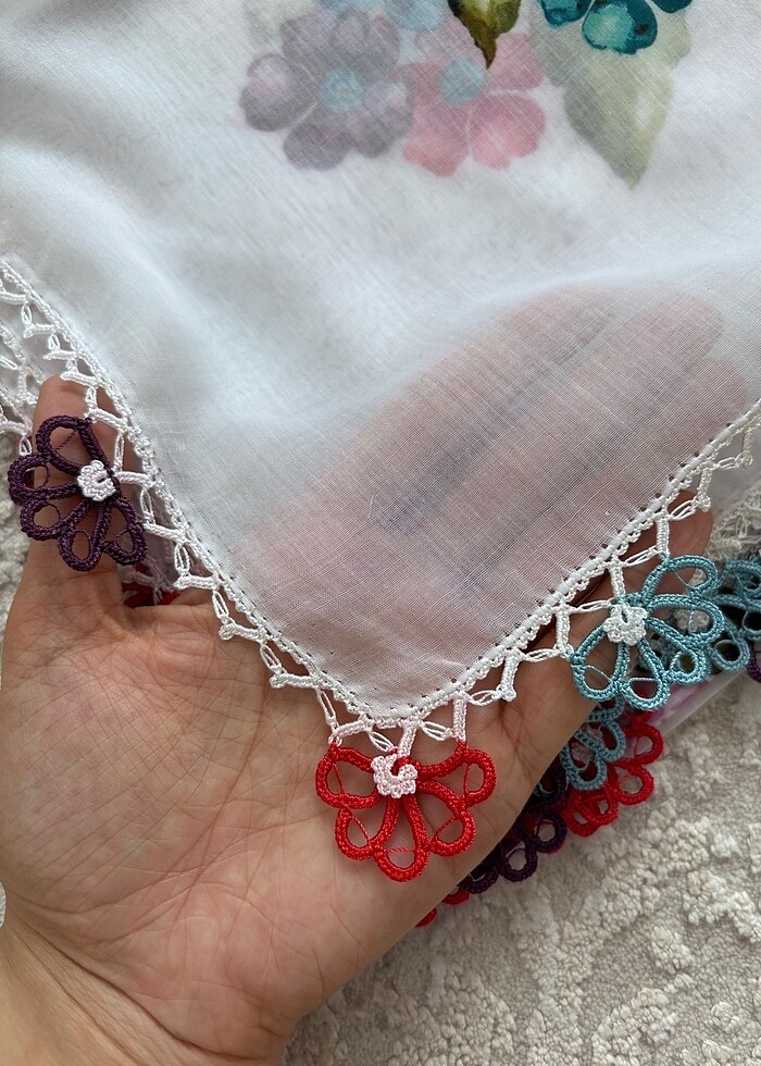 söz nişan bohçası gelin çeyizi el emeği oyalı tülbent cenk - Görsel 2