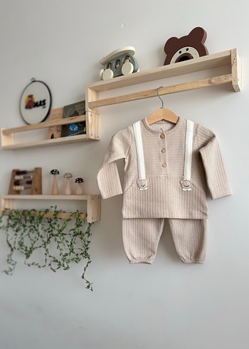 Bej Erkek Bebek İkili Takım - Görsel 2