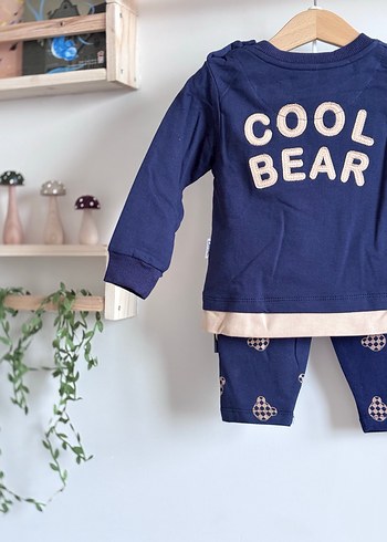 Erkek çocul Lacivert Uzun Kollu Pamuklu Takım - Görsel 3