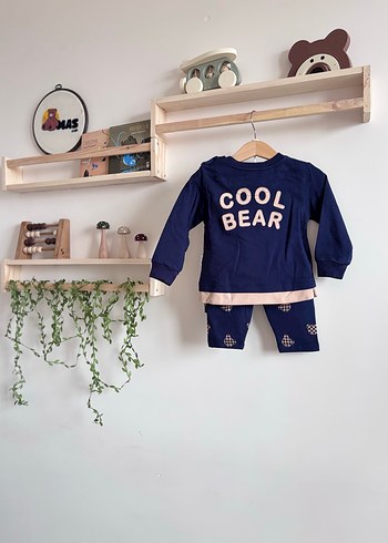 Erkek çocul Lacivert Uzun Kollu Pamuklu Takım - Görsel 6