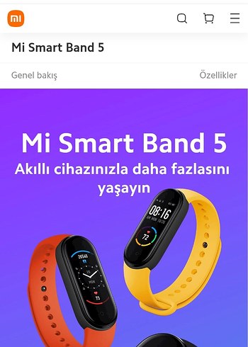 Renkli Mi Smart Band 5 Akıllı Bileklik temiz