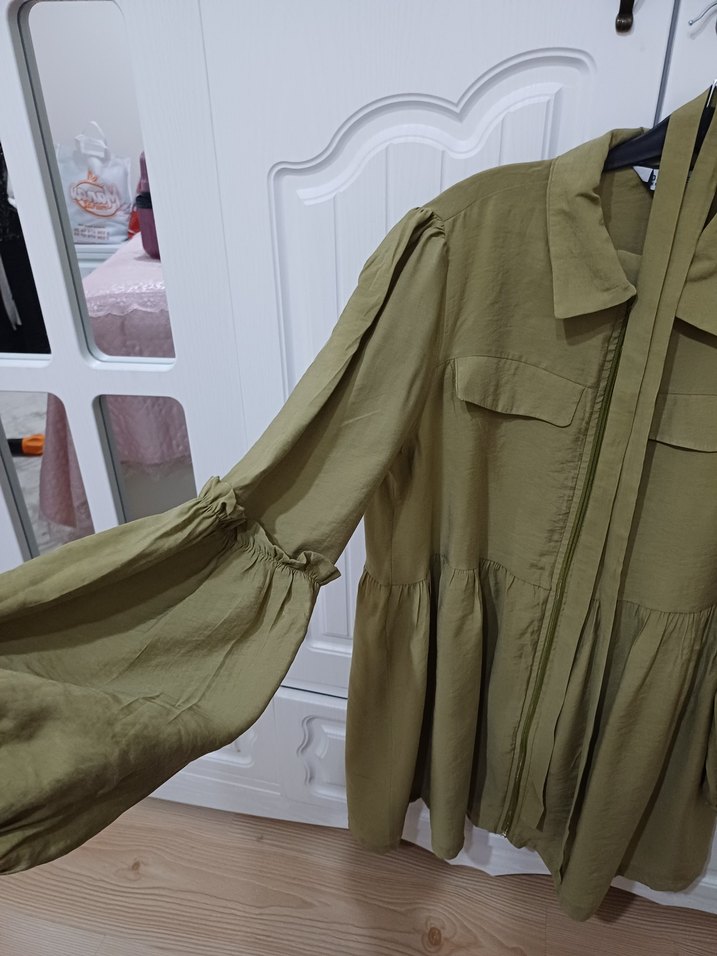 Kadın Haki fermuarlı takım - Görsel 2