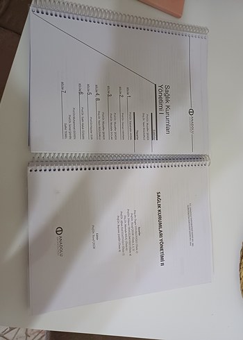 aöf sağlık kurumları yönetimi 1 ve 2 kitapları - Görsel 4