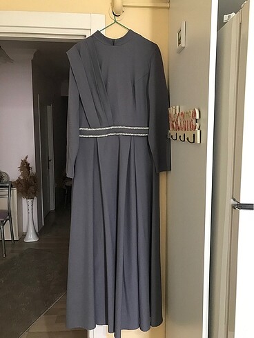 Tesettür Abiye/gri