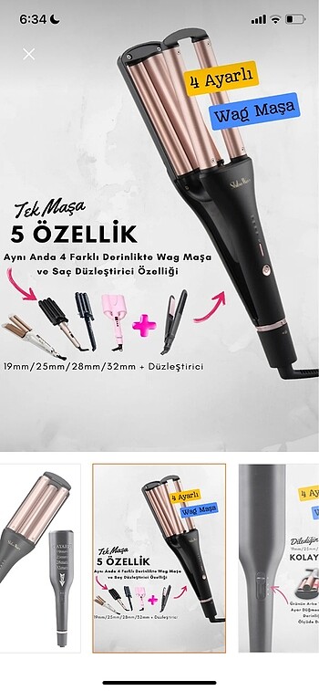 Diğer Shibowavy Wag Maşa 4 Ayarlı Ayarlanabilir Özellikli 5 ÖZELLİK