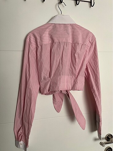 Sagaza Madrid Pembe Crop Gömlek
