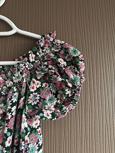 34 Beden çeşitli Renk Çiçek Desenli Mini Elbise